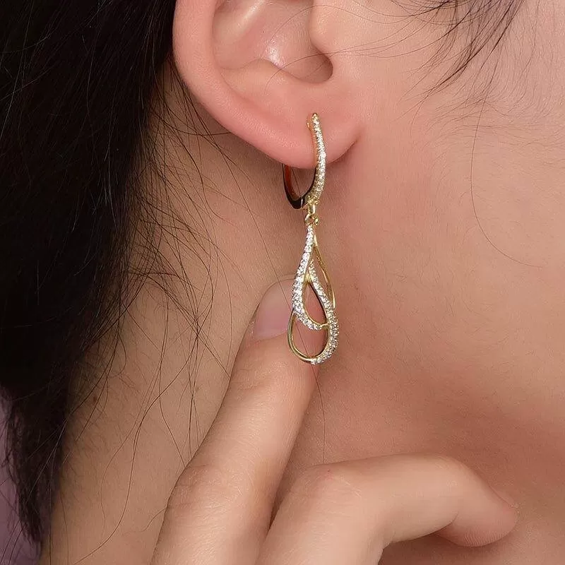 Hoop Earrings with Charm Stylish Fancy Drop Stylish Fancy Drop